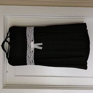 Halter dress with lace belt